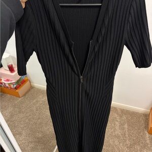 DKNY Black Ribbed Knitwear